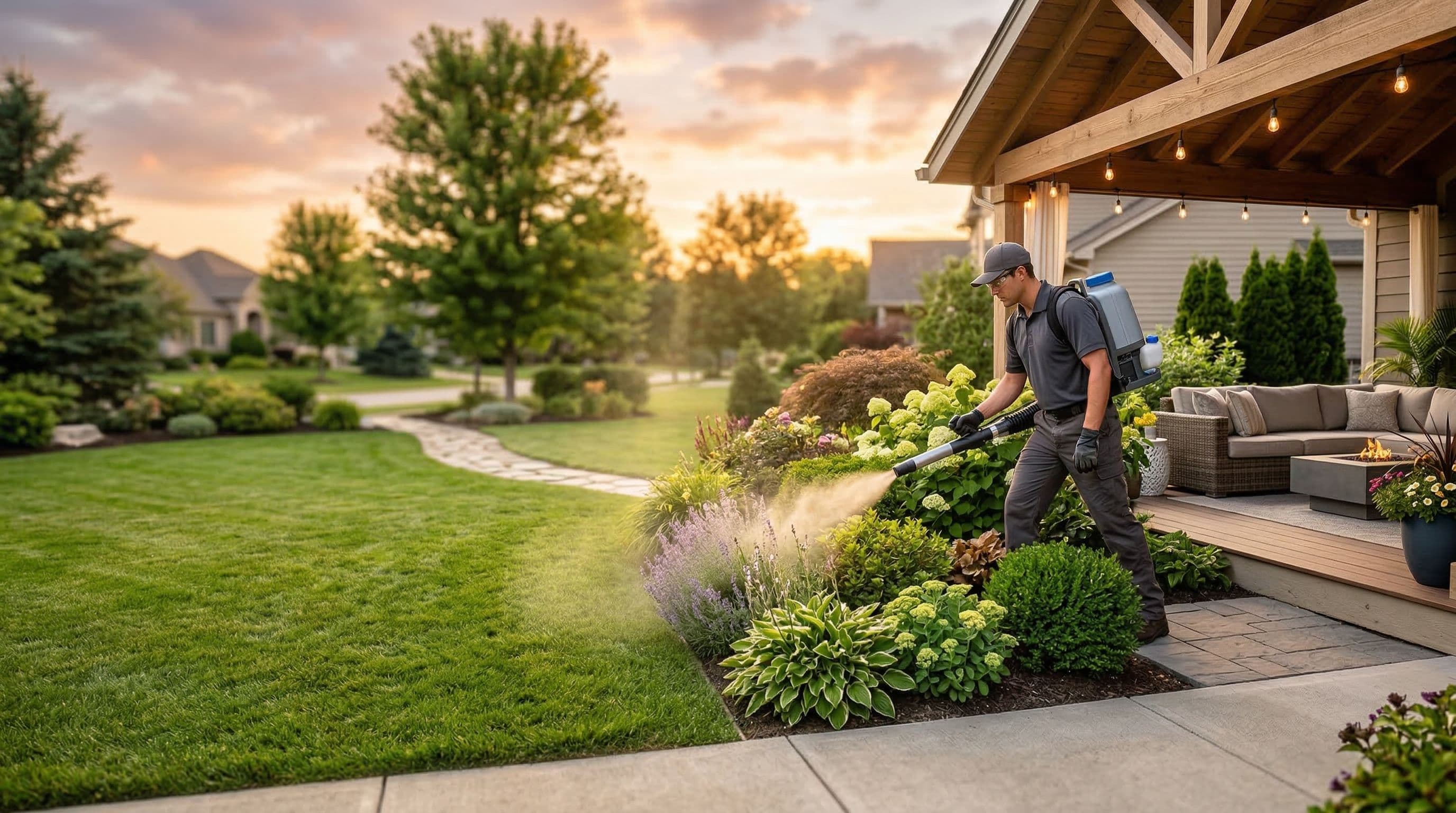Green Arch pest control professional at work